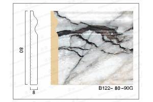 B122-80系列 8cm宽 无辐射防潮大理石装饰线 踢脚线 七色入